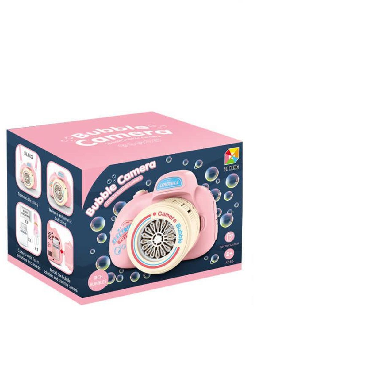 GENERICO - Maquina De Burbujas Eléctrica Tipo Cámara Juguete Para Niños