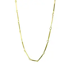 ANDREA COGGIOLA JOYAS - Collar Choker Palito Facetado Enchapado Oro 18K