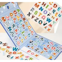 GENERICO - Libro Sensorial Didáctico Montessori Magnético Letras Abeced