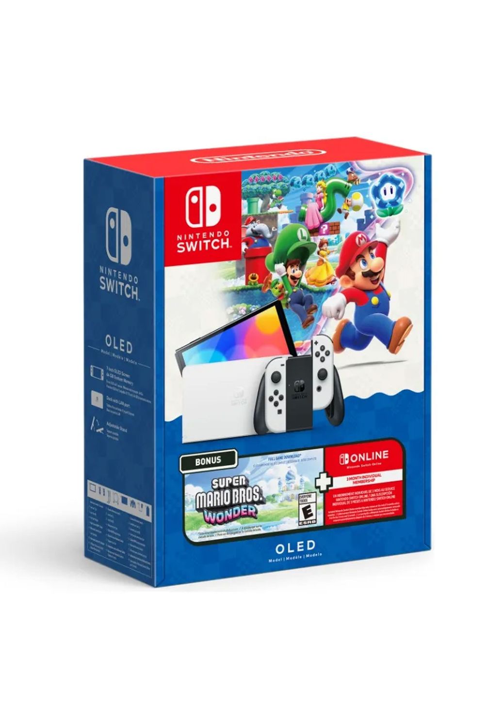 NINTENDO Consola Nintendo Switch Oled + Juego Super Mario Wonder