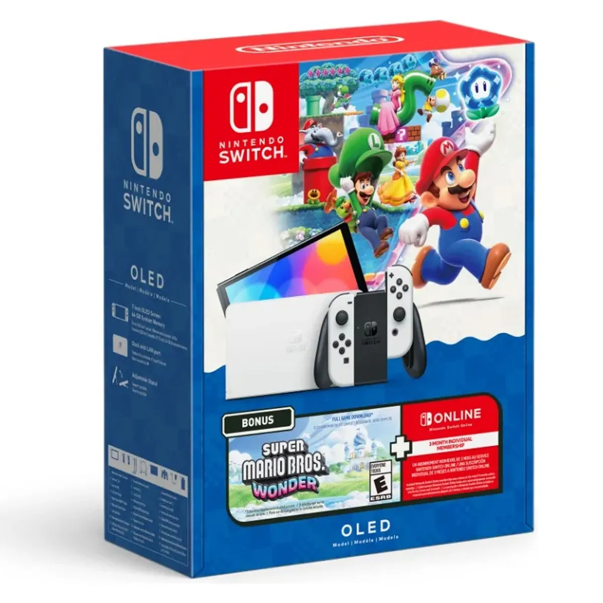 NINTENDO - Consola Nintendo Switch Oled + Juego Super Mario Wonder