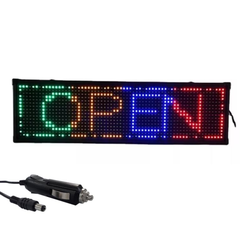 GENERICO - Letrero Led Programable pauto 12v Multicolor 6720cm Wifi