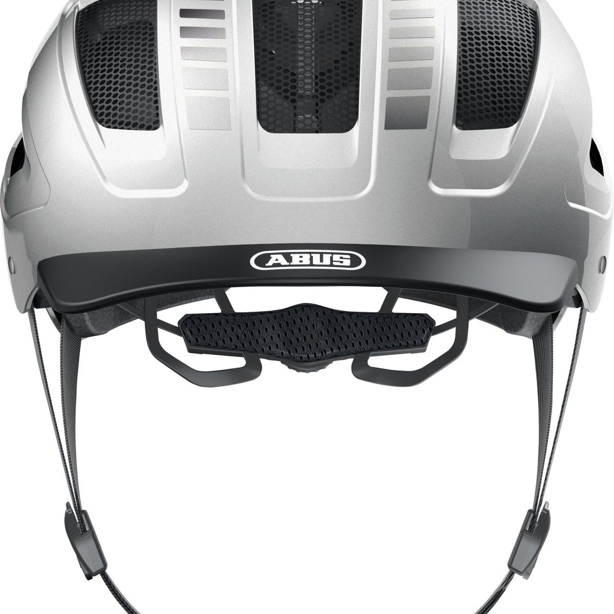 ABUS - Casco Bicicleta Hyban 2.0 Plata Signal Talla M 54 - 58cm