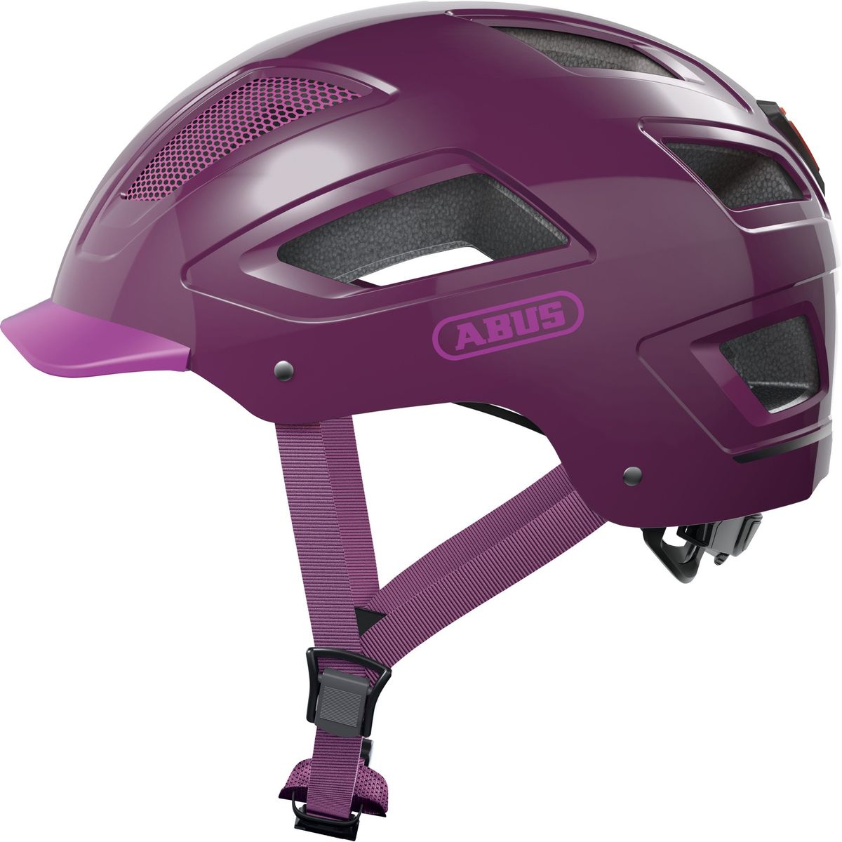 ABUS - Casco Bicicleta Hyban 2.0 Purpura Talla L 57 - 61 cm