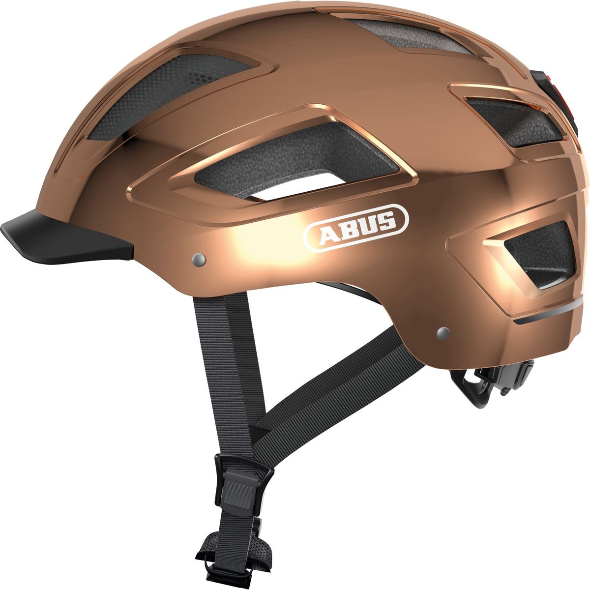 ABUS - Casco Bicicleta Hyban 2.0 Rosa Cromada Talla M 54 - 58 cm