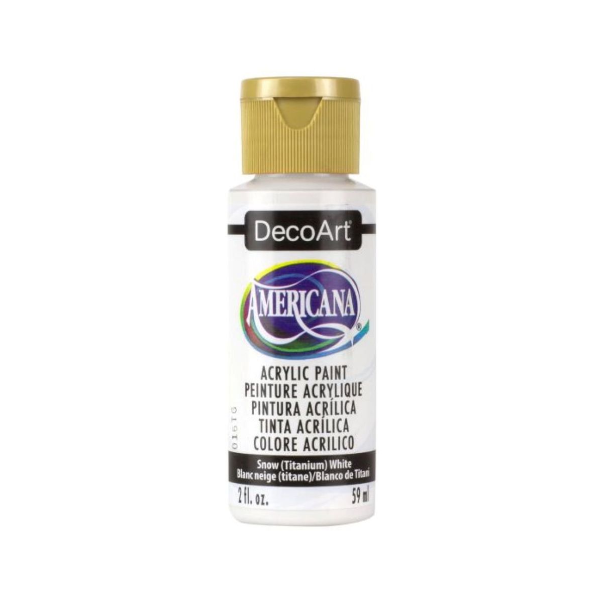 DECOART - Pintura Acrílica DecoArt Snow Titanium White DA001 Blanco 59 ml