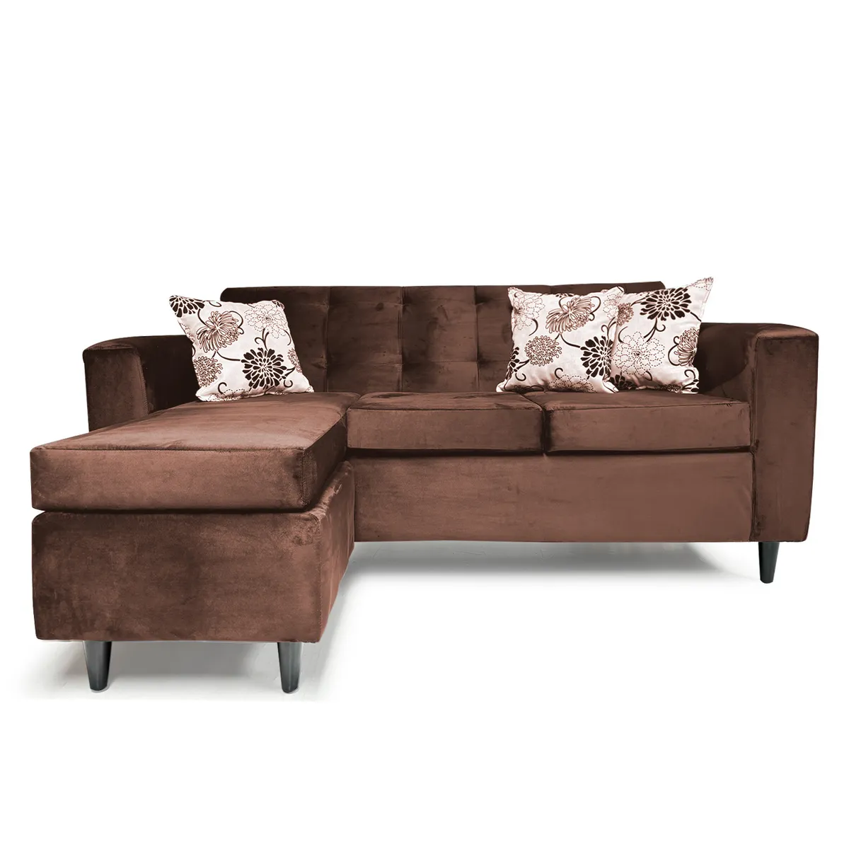 FOCUS - Seccional Intercambiable Roma Felpa Café