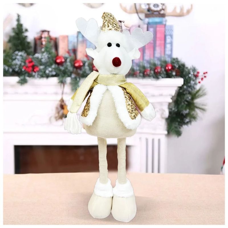 GENERICO - Monos Patas Largas Navideño 60 cm - Reno Dorado