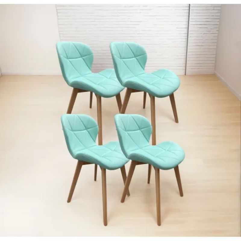 GENERICO - Pack de 4 Silla Aviador Mariposa Radar Wood - Menta