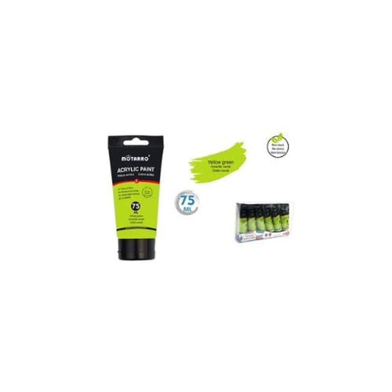 GENERICO - Pintura Acrílica Amarillo Verde 75 ML