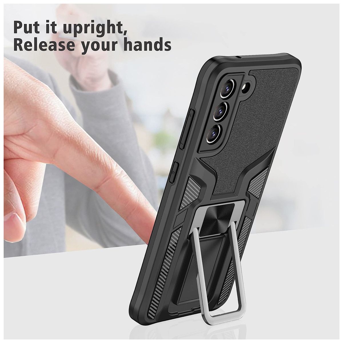 GENERICO - Carcasa Armor Para Samsung S23 Normal - Negro