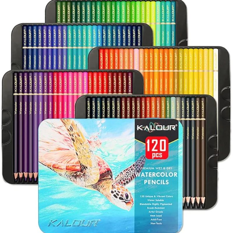 GENERICO - Set 120 Lapices Colore Arte Profesional Dibujo  Metálica