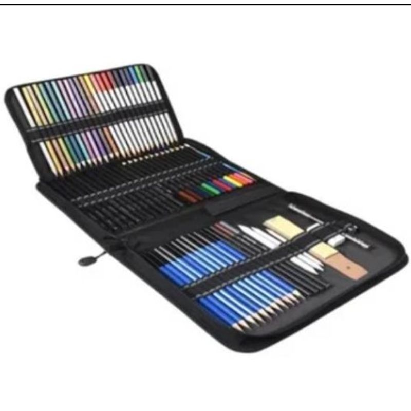 GENERICO - Estuche 72 Lápices De Colores Dibujo Profesional
