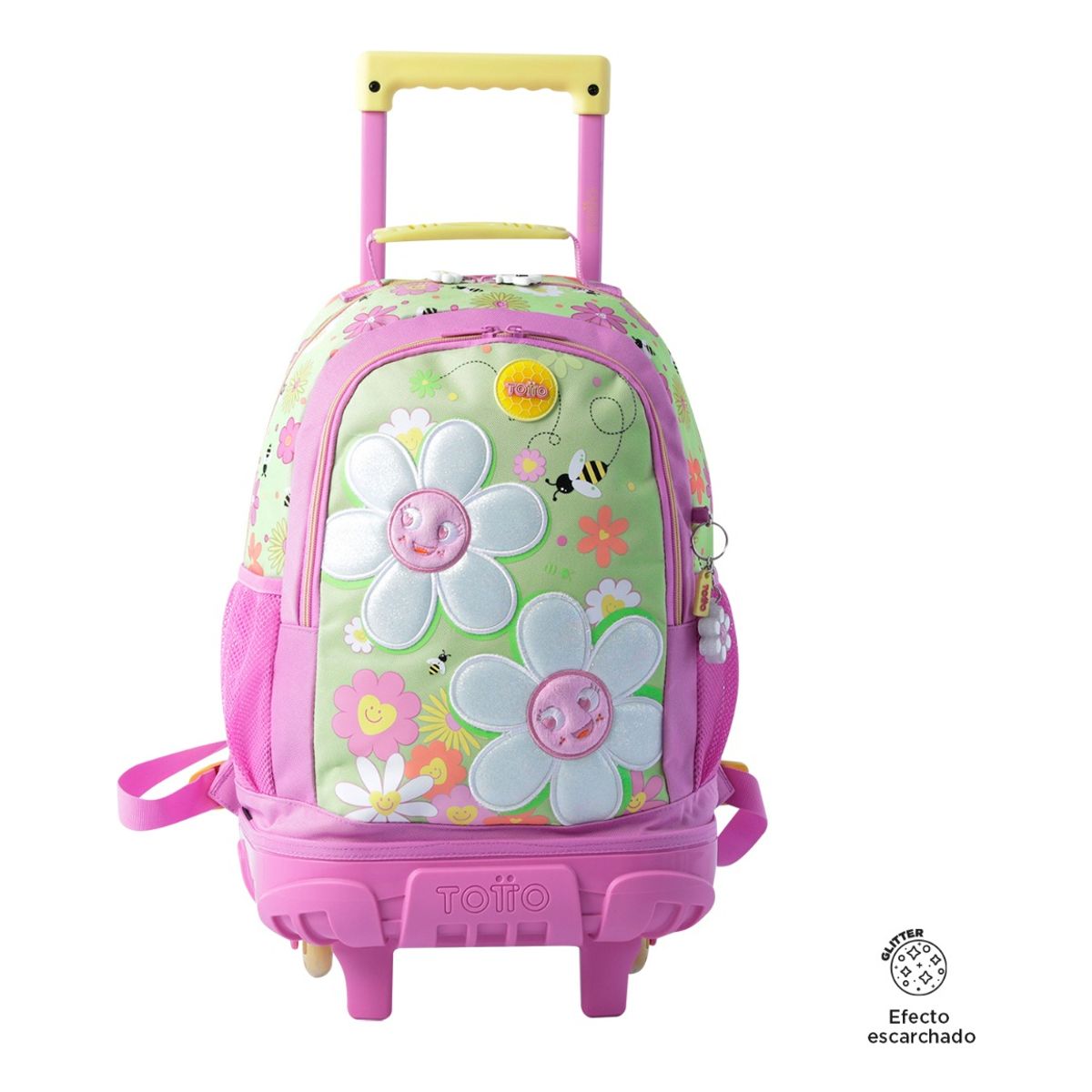 TOTTO - Mochila Escolar con Ruedas Totto Resistente y Ligera Niño