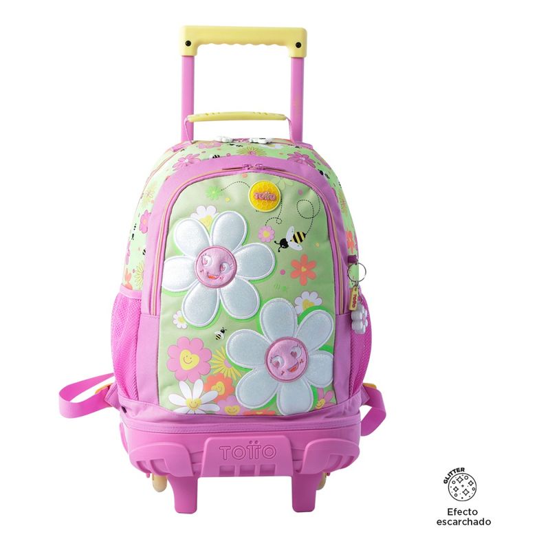 TOTTO - Mochila Escolar con Ruedas Totto Resistente y Ligera Niño