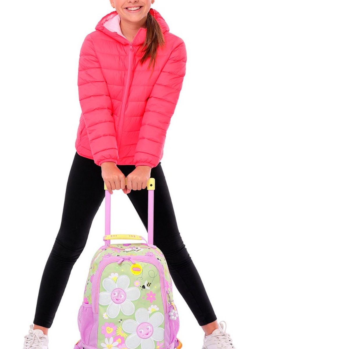 TOTTO - Mochila Escolar con Ruedas Totto Resistente y Ligera Niño
