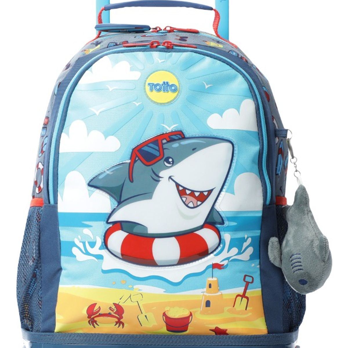 TOTTO - Mochila Escolar con Ruedas Totto Resistente y Ligera Niño