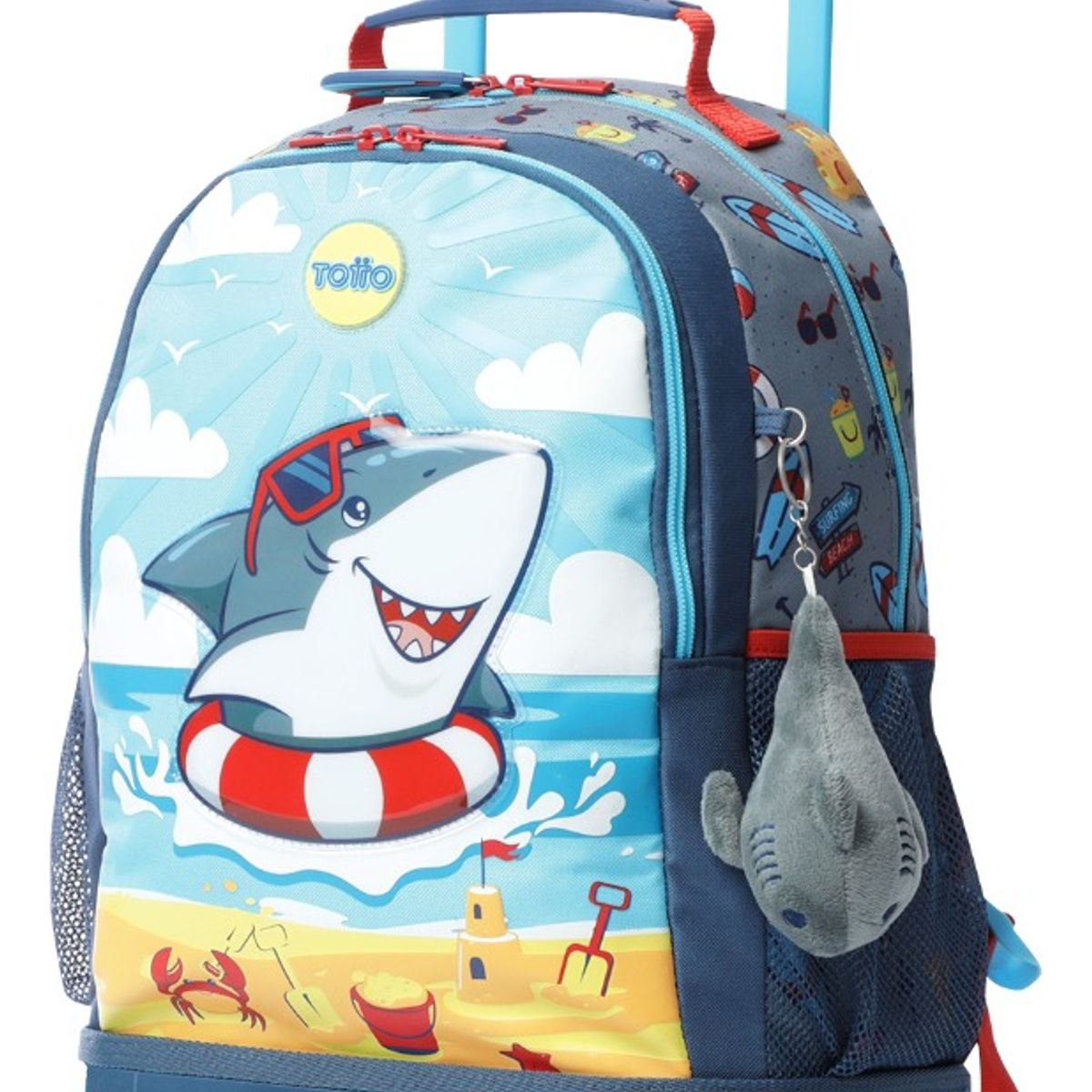 TOTTO - Mochila Escolar con Ruedas Totto Resistente y Ligera Niño