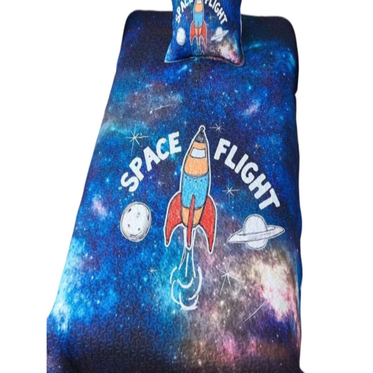 GENERICO - CUBRECAMA DE VERANO PLAZA Y MEDIA CON DISEÑO ESPACIAL