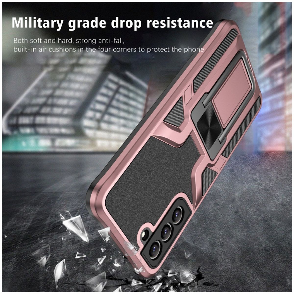 GENERICO - Carcasa Armor Para Samsung S23 Normal - Rosado