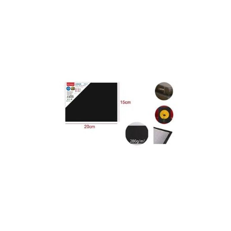 GENERICO - Canvas Negro 15 20Cm 280G