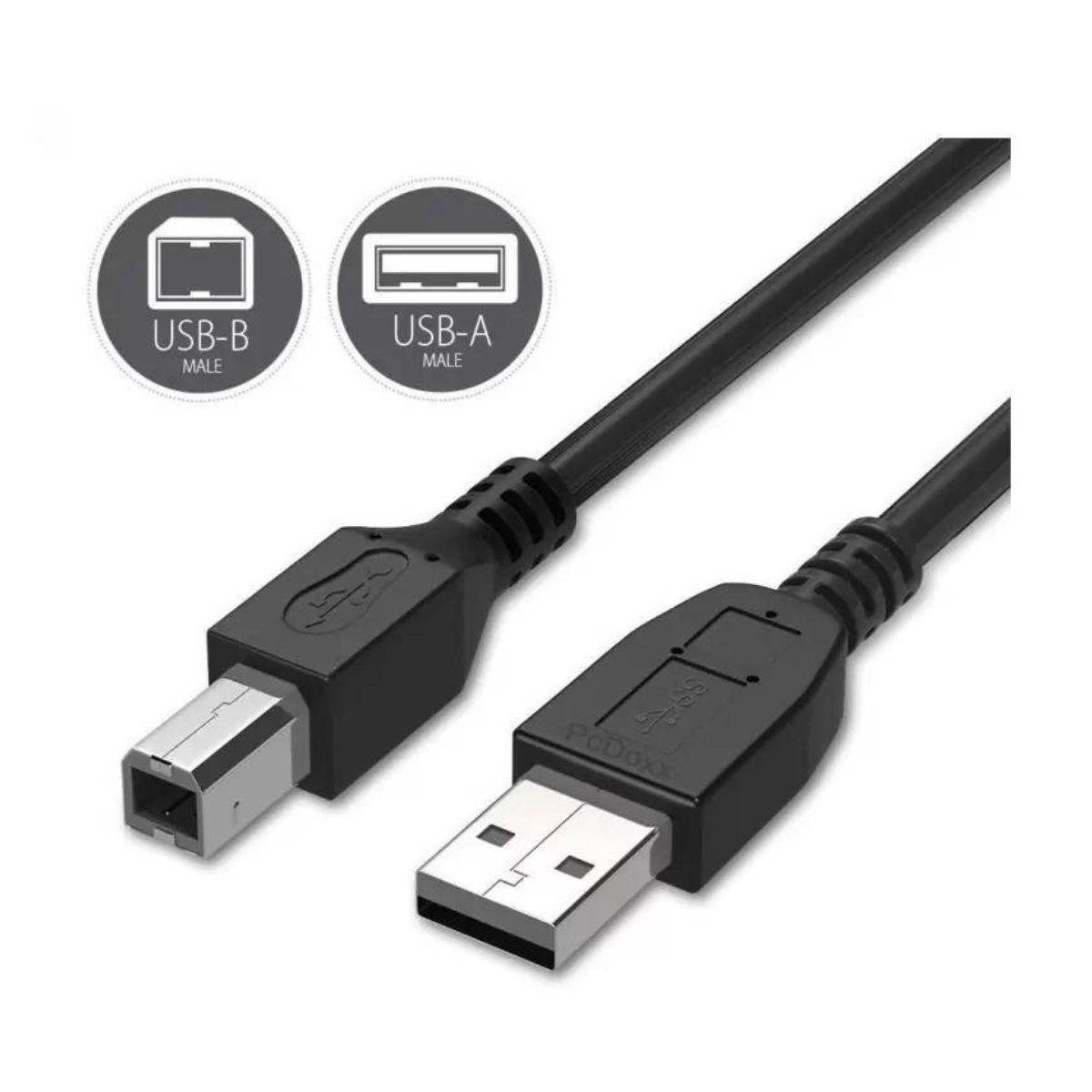 GENERICO - Cable para impresora negro 1 mts.