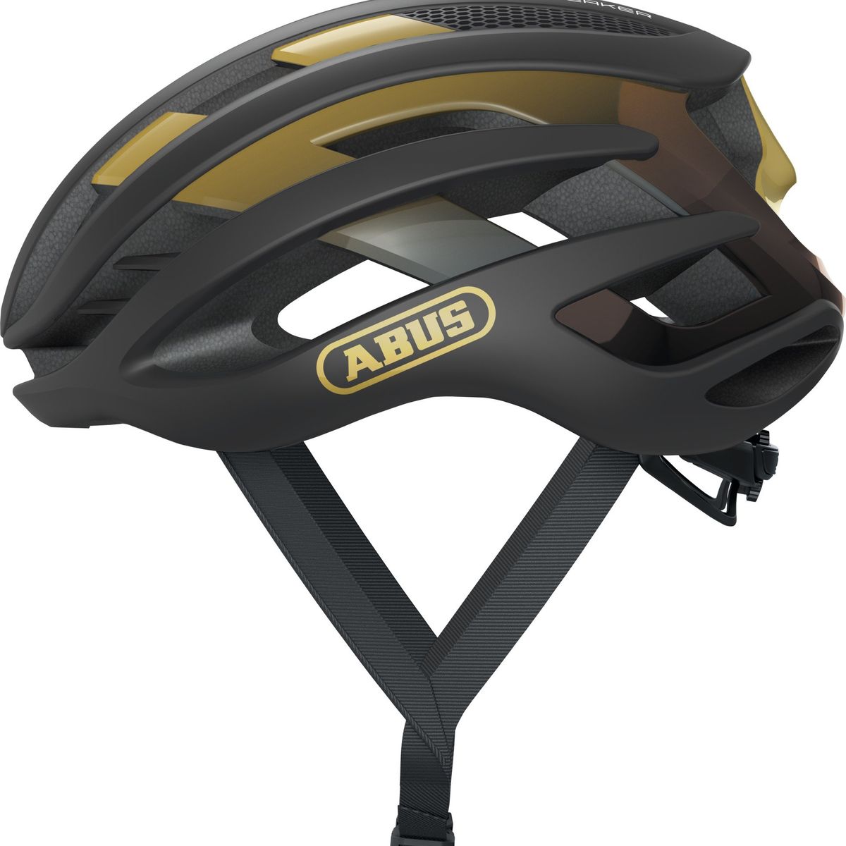 ABUS - Casco Bicicleta Airbreaker Negro Dorado Talla S 51-55cm