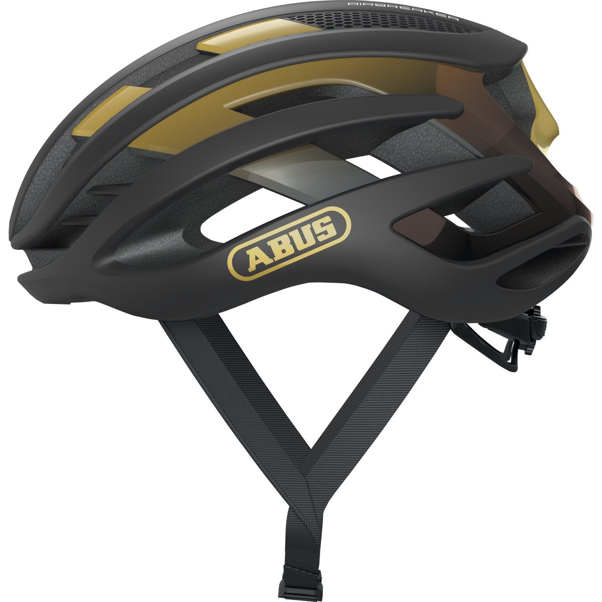 ABUS - Casco Bicicleta Airbreaker Negro Dorado Talla S 51-55cm