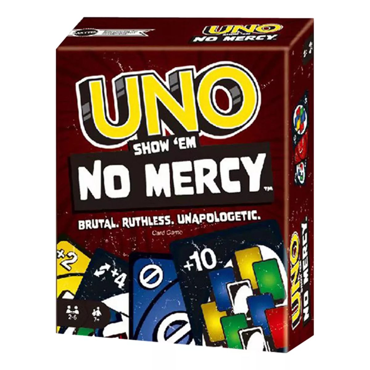 MATTEL - UNO No Mercy Edición Especial con Reglas Exclusivas