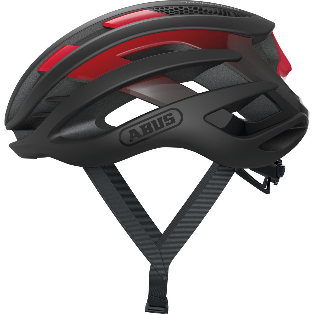ABUS - Casco Bicicleta Airbreaker Negro Rojo Talla M 52-58cm