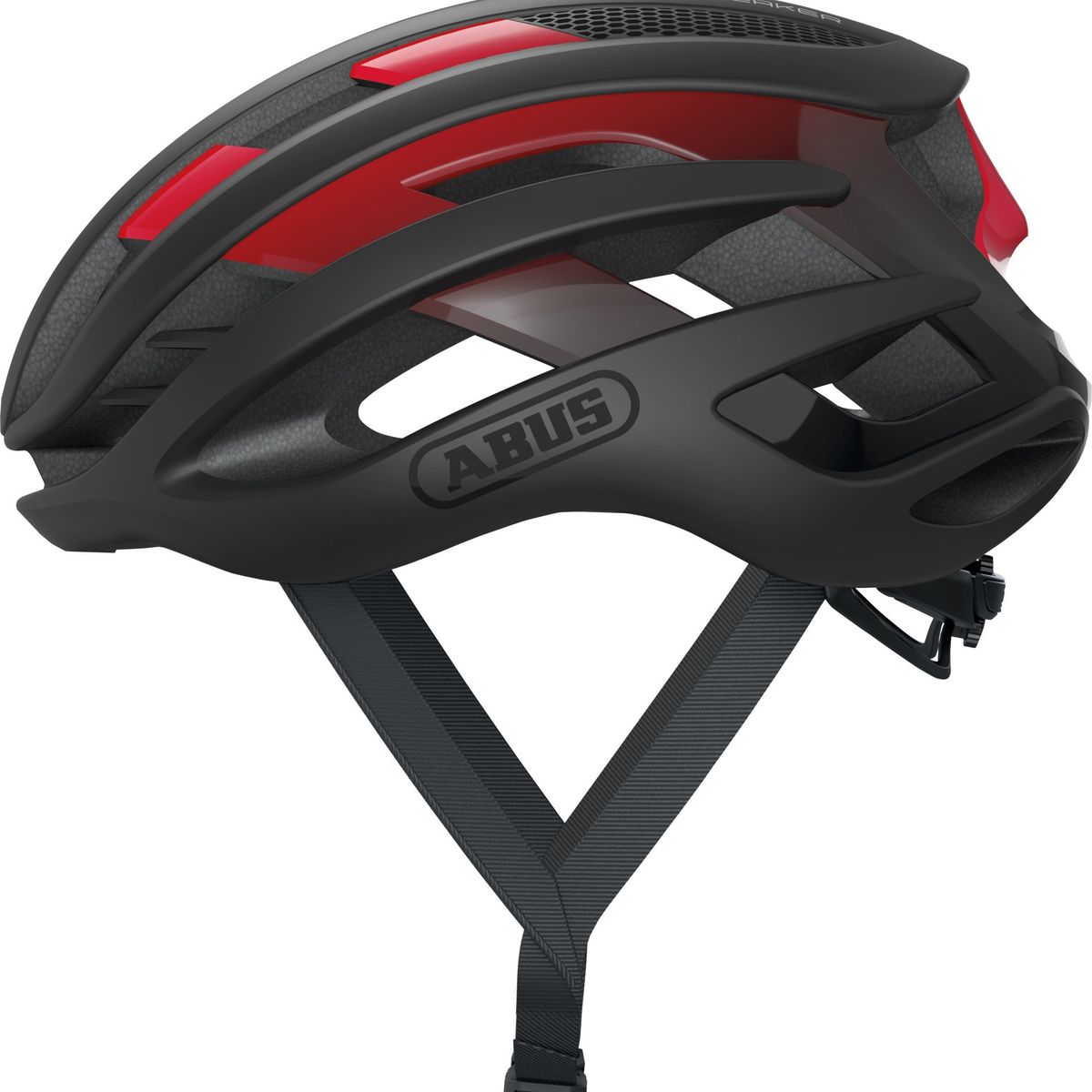 ABUS - Casco Bicicleta Airbreaker Negro Rojo Talla L 59-61cm