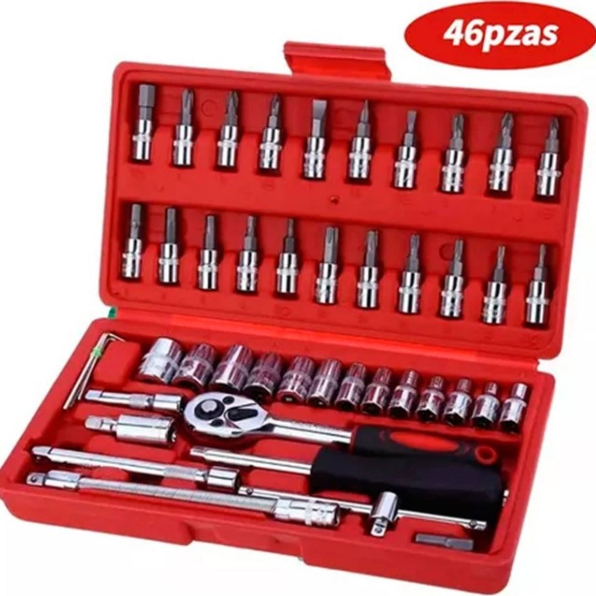 GENERICO - Juego Caja Set Dados Chicharra Herramientas 46 Piezas