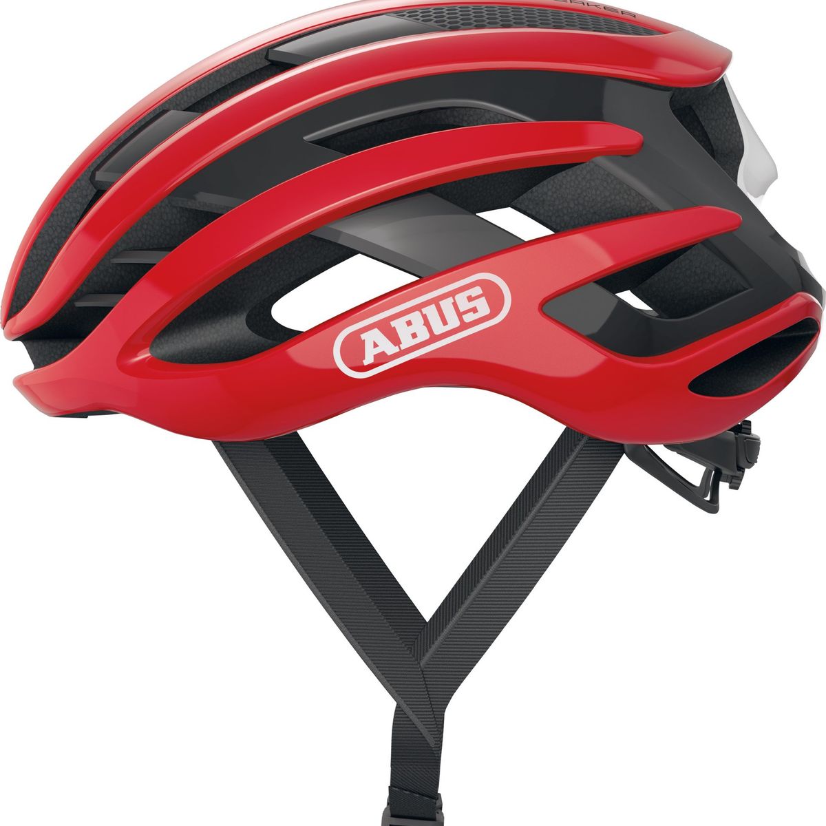 ABUS - Casco Bicicleta Airbreaker Rojo Terciopelo Talla L 59-61cm