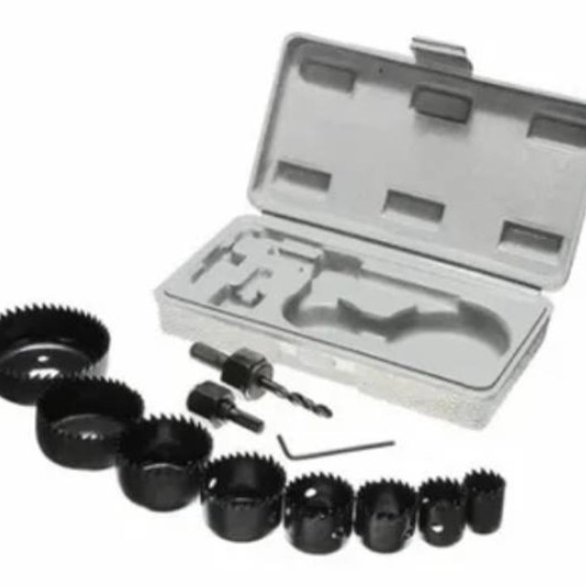 GENERICO - Juego Brocas Sierra Copa Madera 11 Piezas