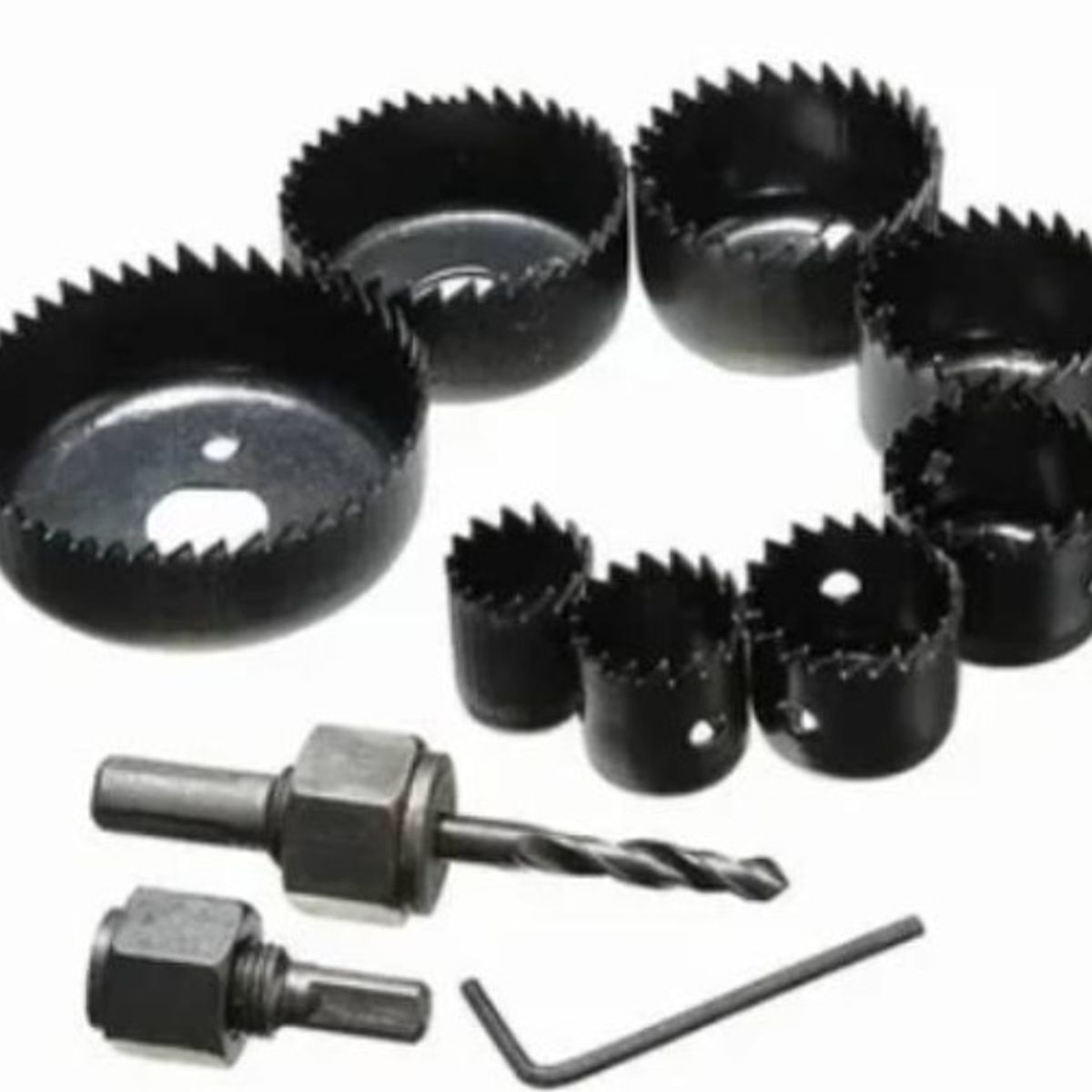 GENERICO - Juego Brocas Sierra Copa Madera 11 Piezas