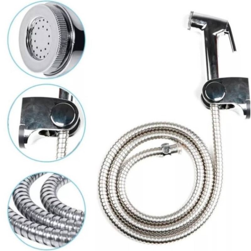 GENERICO - Ducha Bidet Arabe Soporte  Manguera Flexible Wc Baño