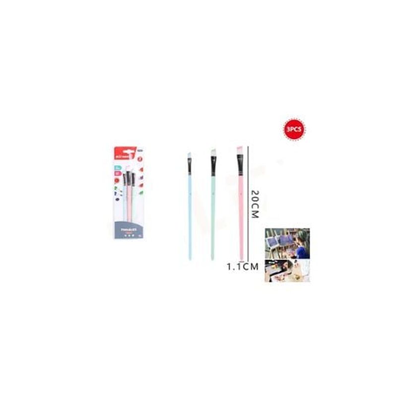 GENERICO - Pinceles Biselado 20Cm 3Pcs