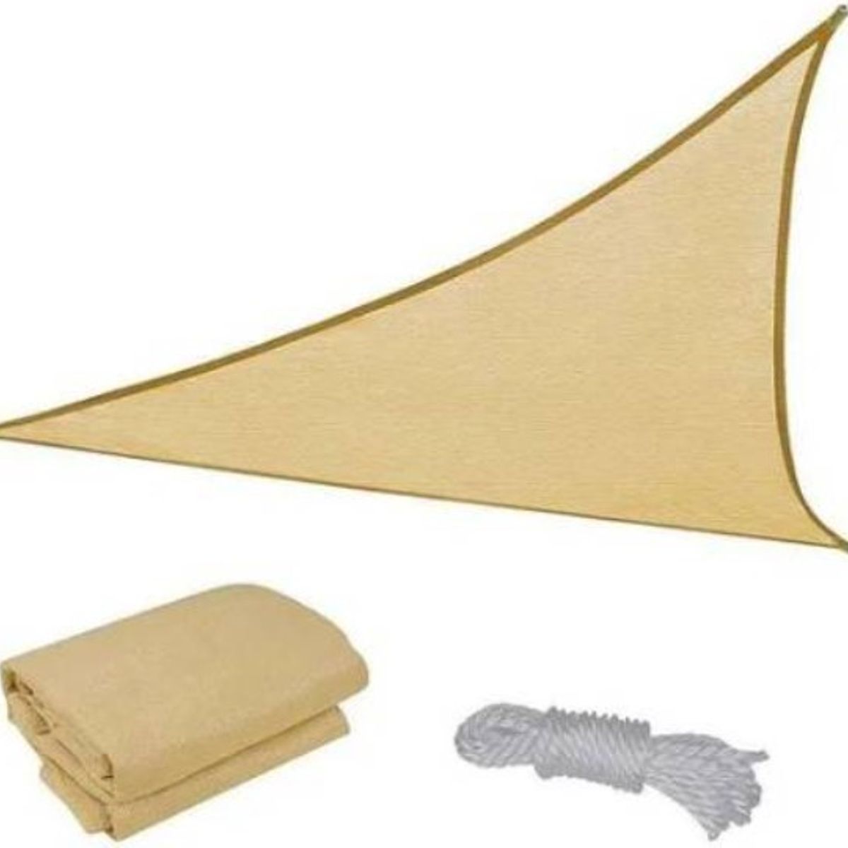 GENERICO - Vela Sombra 5mx5mx5m Toldos Vela Malla Sombra Triangular