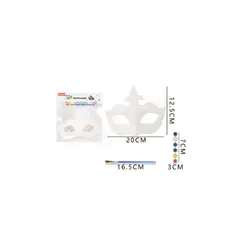 GENERICO - Máscara Blanca Con Pintura 10Cm