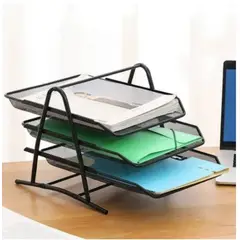 GENERICO - Organizador Papel Escritorio Archivador Bandeja 3 Niveles