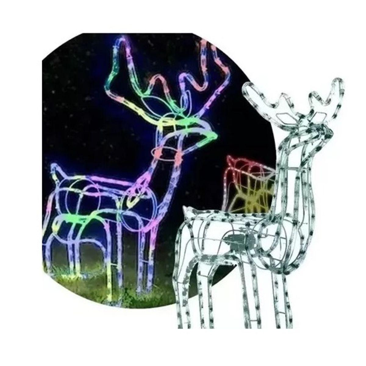 GENERICO - renos navideños iluminacion led