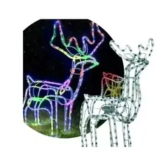 GENERICO - Renos navideños iluminacion led