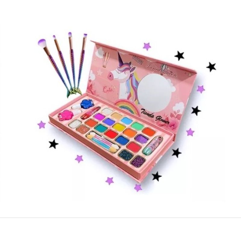 GENERICO - Maquillaje Infantil Niñas Maleta + Perfume + Set De Brochas