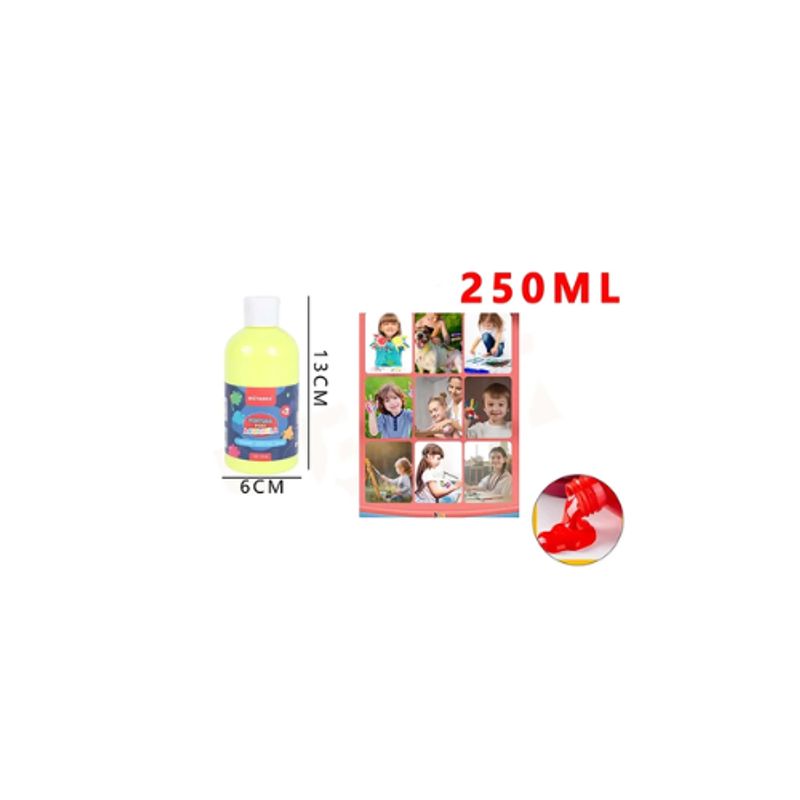 GENERICO - Pintura Para Acuarela Amarillo Flúor 13 6Cm 250Ml