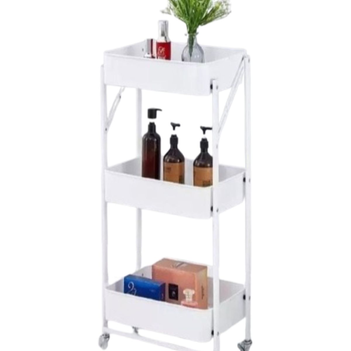 GENERICO - Organizador Almacenamiento 3 Niveles Con Ruedas B