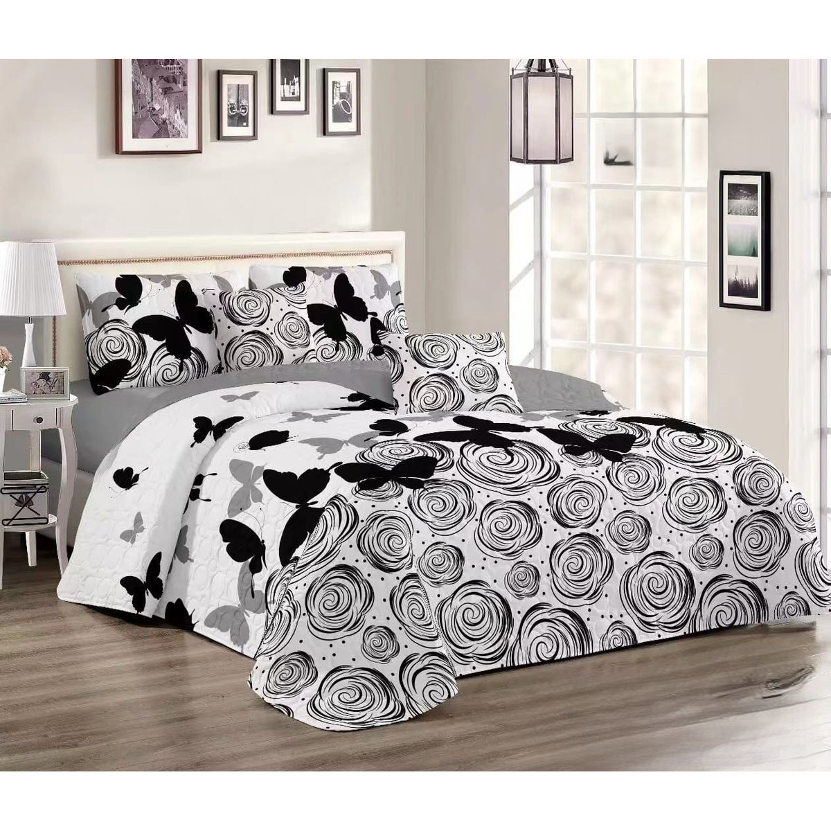 GENERICO - COBERTORES DE VERANO QUILTS REVERSIBLES KING