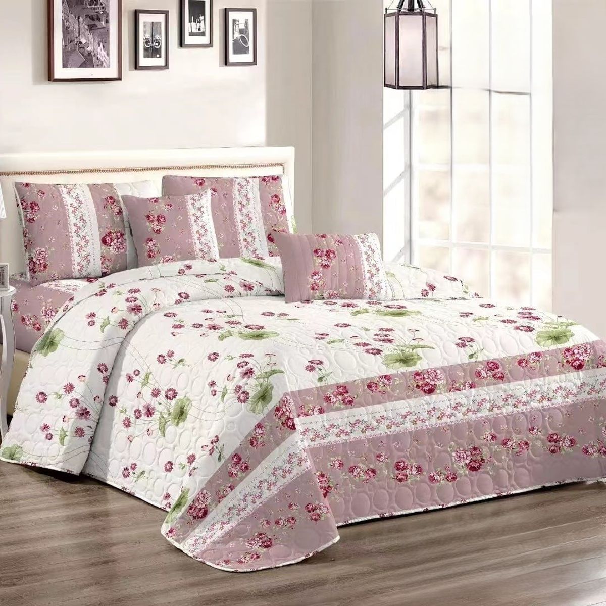 GENERICO - COBERTORES DE VERANO QUILTS REVERSIBLES KING