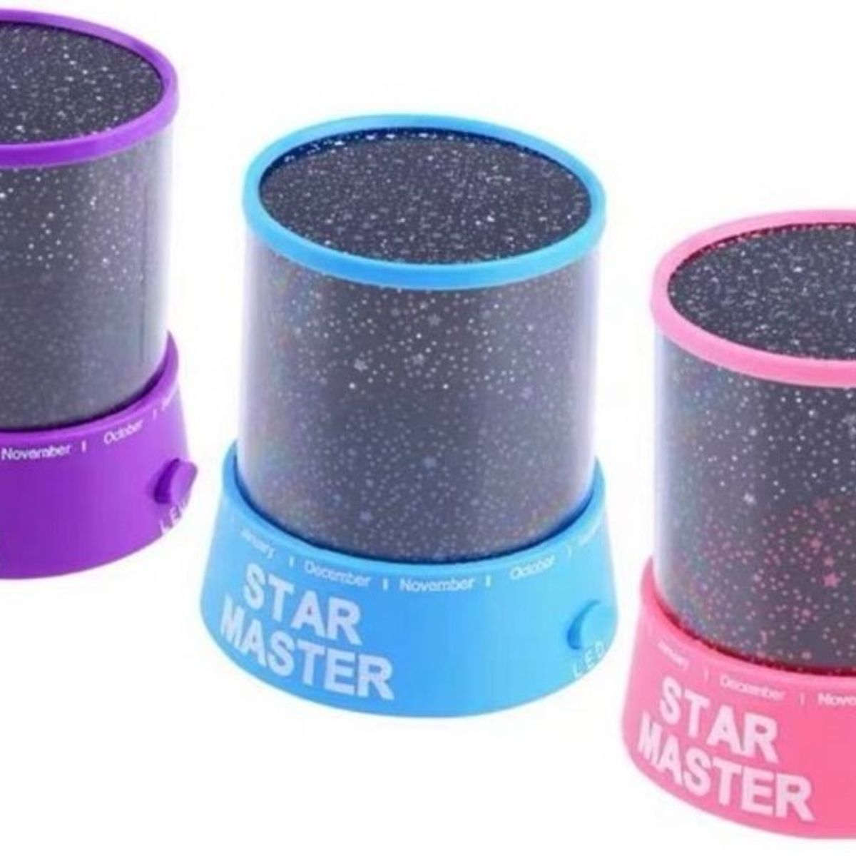 GENERICO - Proyector Lámpara Led Luz Cielo Estrella Espanta Cuco Niños Rosado