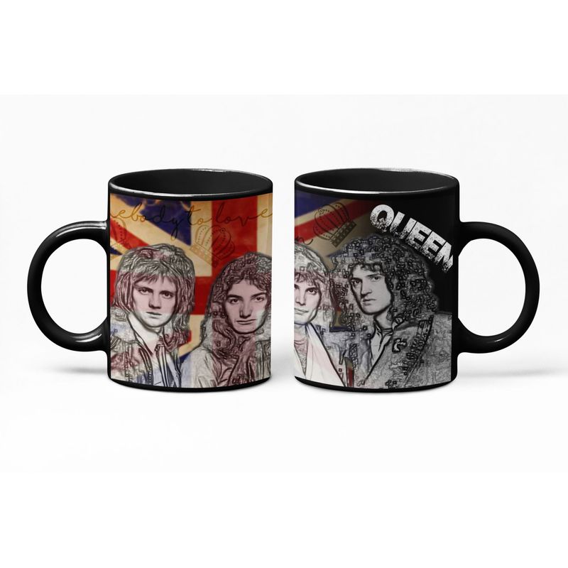 S/M - Taza Mágica De Queen - Freddie Mercury - Bandas De Rock 03