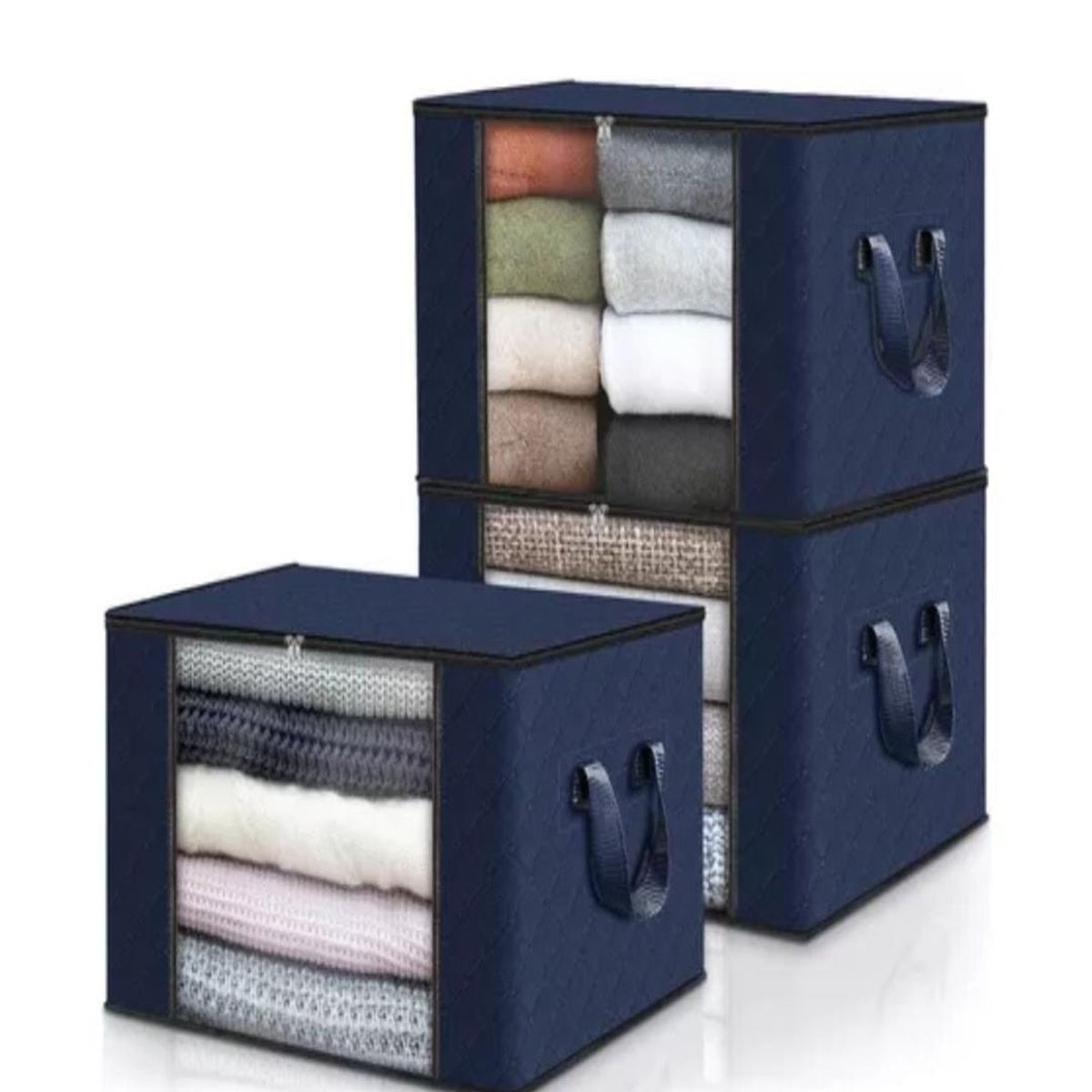 GENERICO - Organizador Bolsas Almacenamiento Ropa Pack 3 Hogar